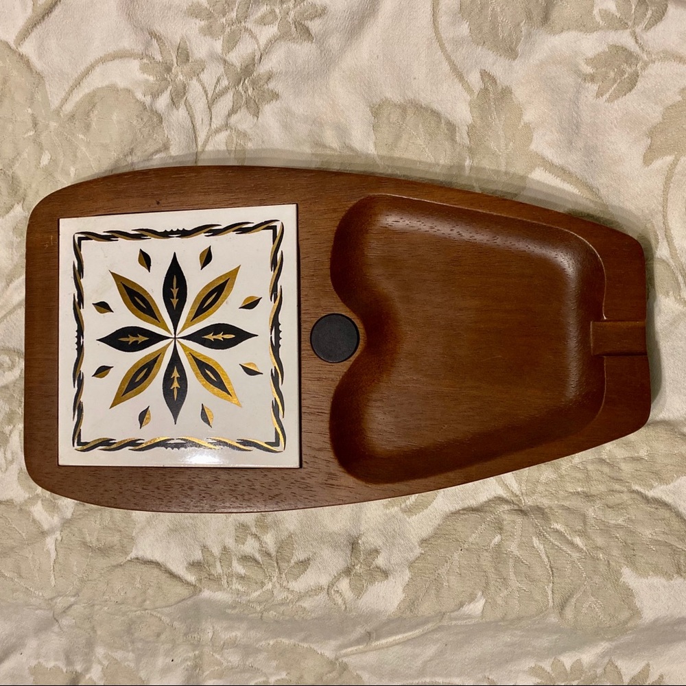 Woodcrest by Styson Vintage Snack Serving Dish